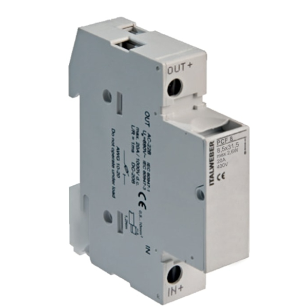 意大利ITALWEBER PCF 保險(xiǎn)絲座PCF 8x31 1P+N 20A